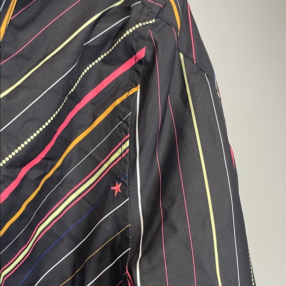 O'Neill Women's Black Jacket with Multicolor Stripes - Picture 5 of 14